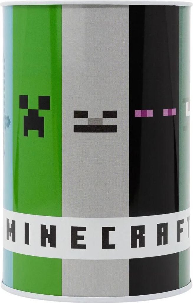 Minecraft Creeper Zombie Skelett Metall Spardose
