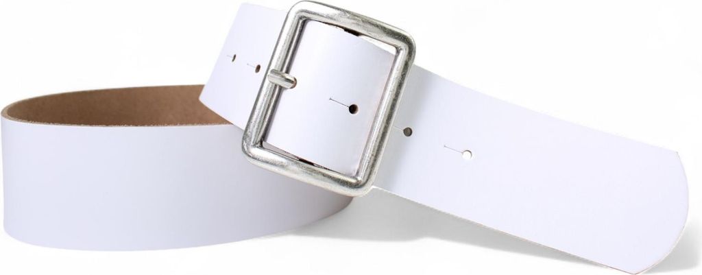 FRONHOFER breiter Damen Ledergürtel 4,7 cm mit rechteckiger Gürtelschnalle altsilber