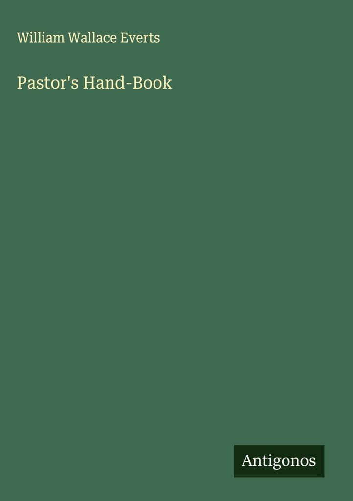 Pastor's Hand-Book