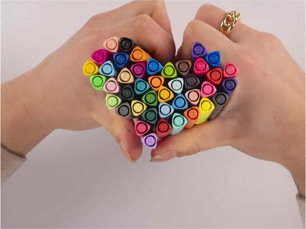 Bruynzeel feutres de coloriage pointe fine, boîte de 36 pièces multicolores