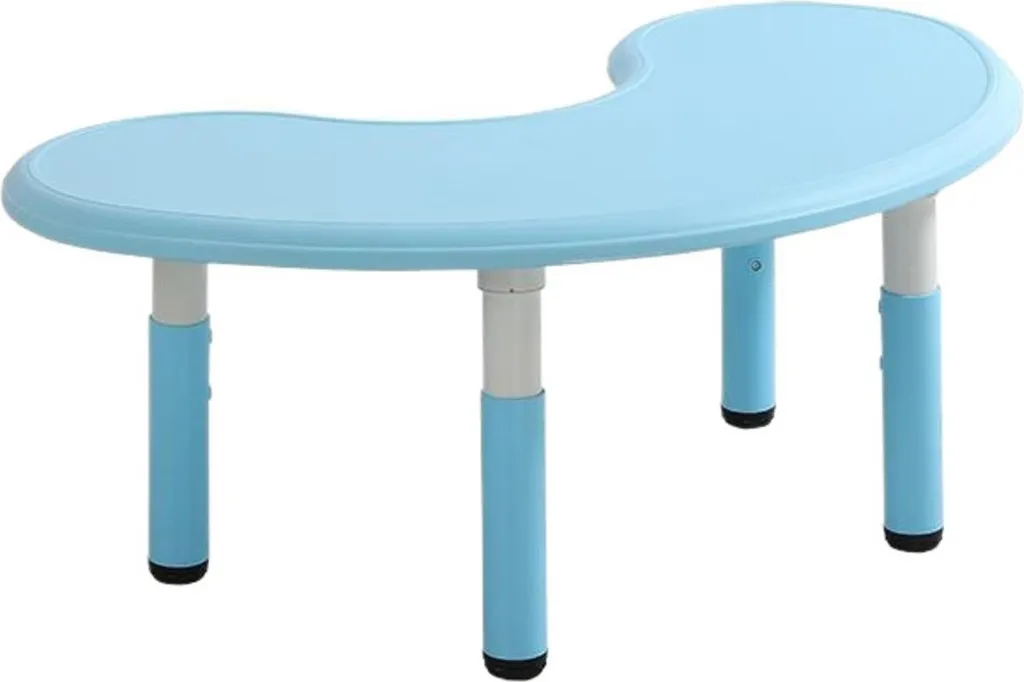 Bureau enfant réglable en hauteur plastique bleu 120x65cm de 2 à 10 ans