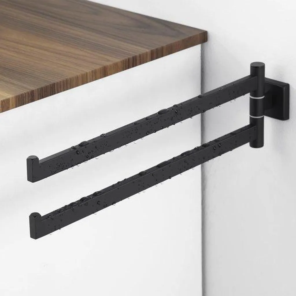 Porte-serviettes inox RVS anti-rouille pivotant pour petit espace