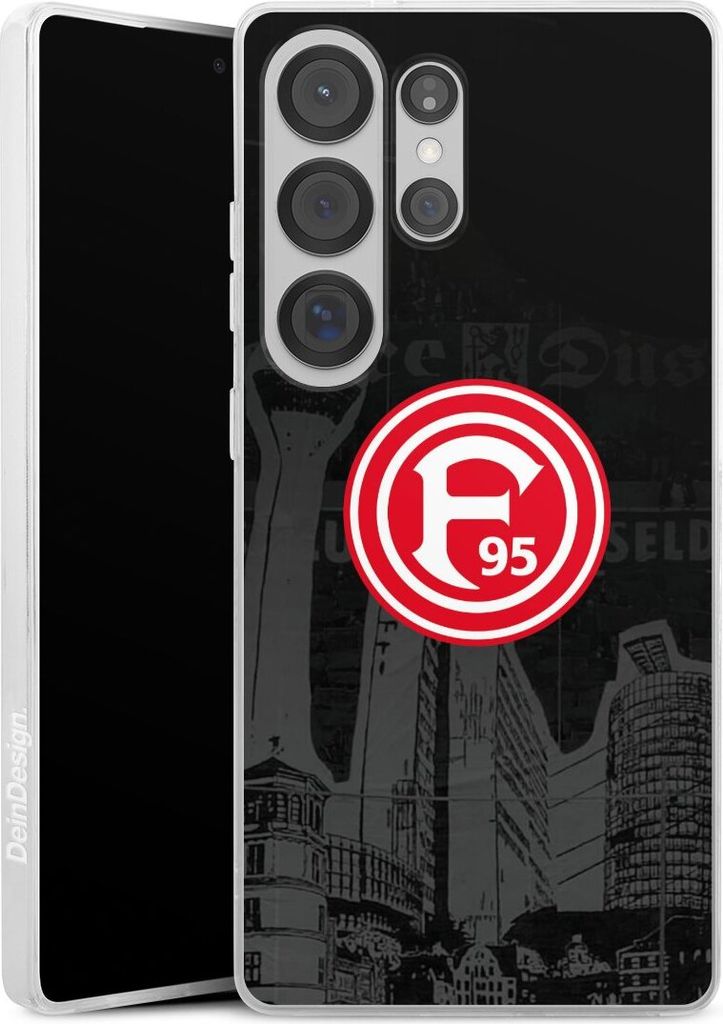 DeinDesign Slim Hülle für Samsung Galaxy S25 Ultra Silikon Case Ultra Dünn Handyhülle Fortuna Düsseldorf Logo Offizielles Lizenzprodukt