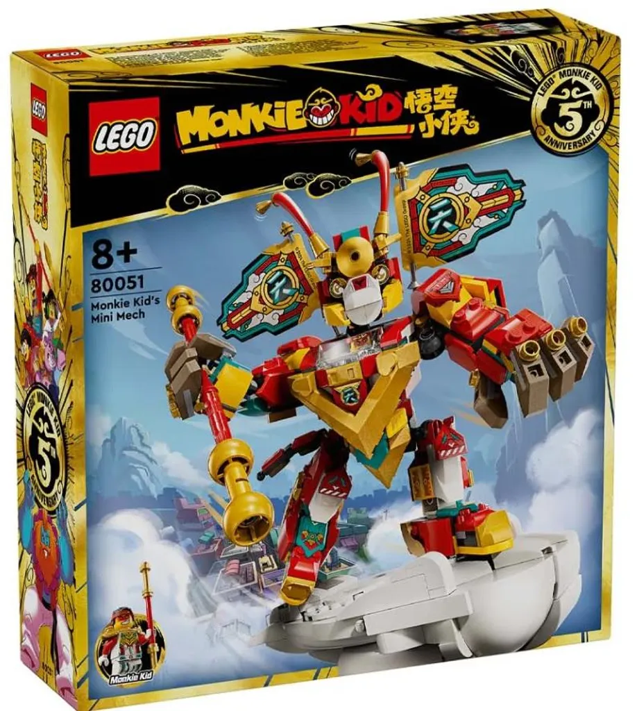 Figurine articulée LEGO Monkie Kid 80051, robot de construction enfant