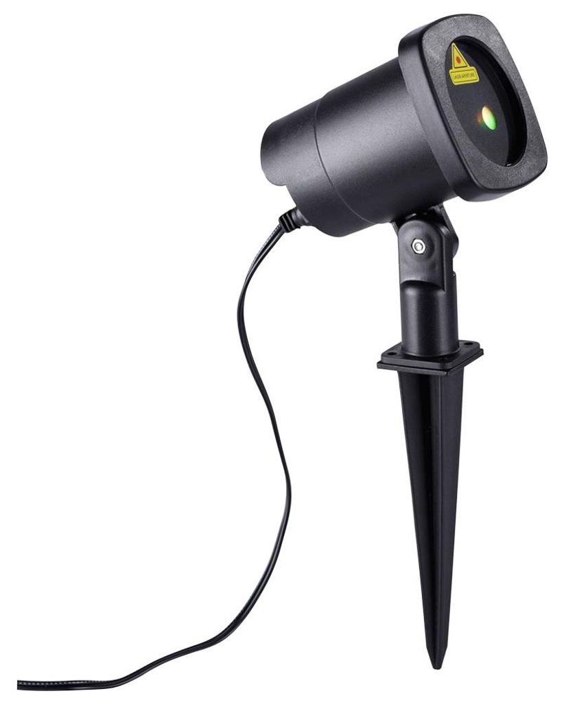 LED Außen Steckleuchte, Laser, rot-grün Produktbild 