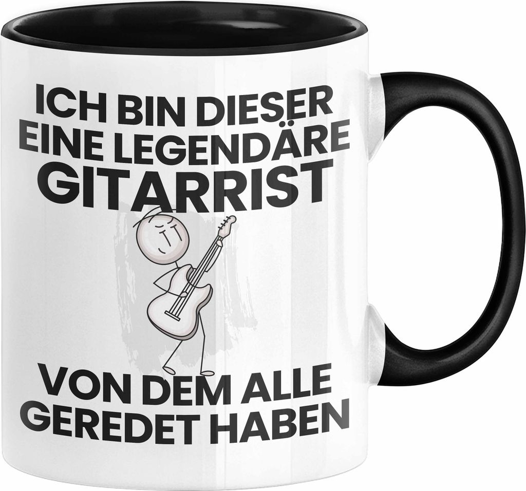 Gitarrist Geschenk Tasse Lustige Geschenkidee Geburtstag für Gitarrist Ich Bin Dieser Legendäre Gitarrist Von Dem Alle Geredet Haben Kaffee-Beche...