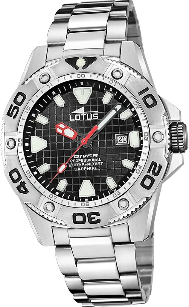 Offerta Orologio Lotus 18929/D Uomo Acciaio Argento Vetro Zaffiro