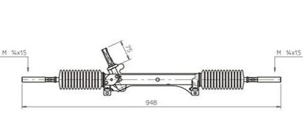 Boîtier direction PE4040 GENERAL RICAMBI robuste compatible 4000ET 206