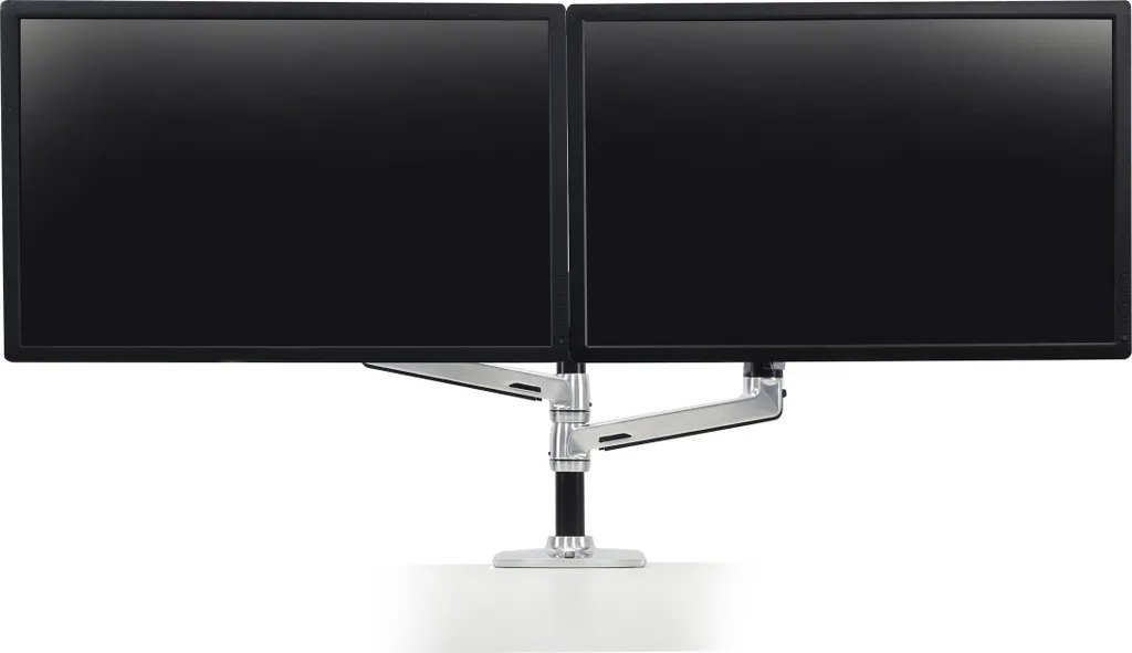 Support Double Écran Ergotron LX pour Bureau Ergonomique Aluminium 24"