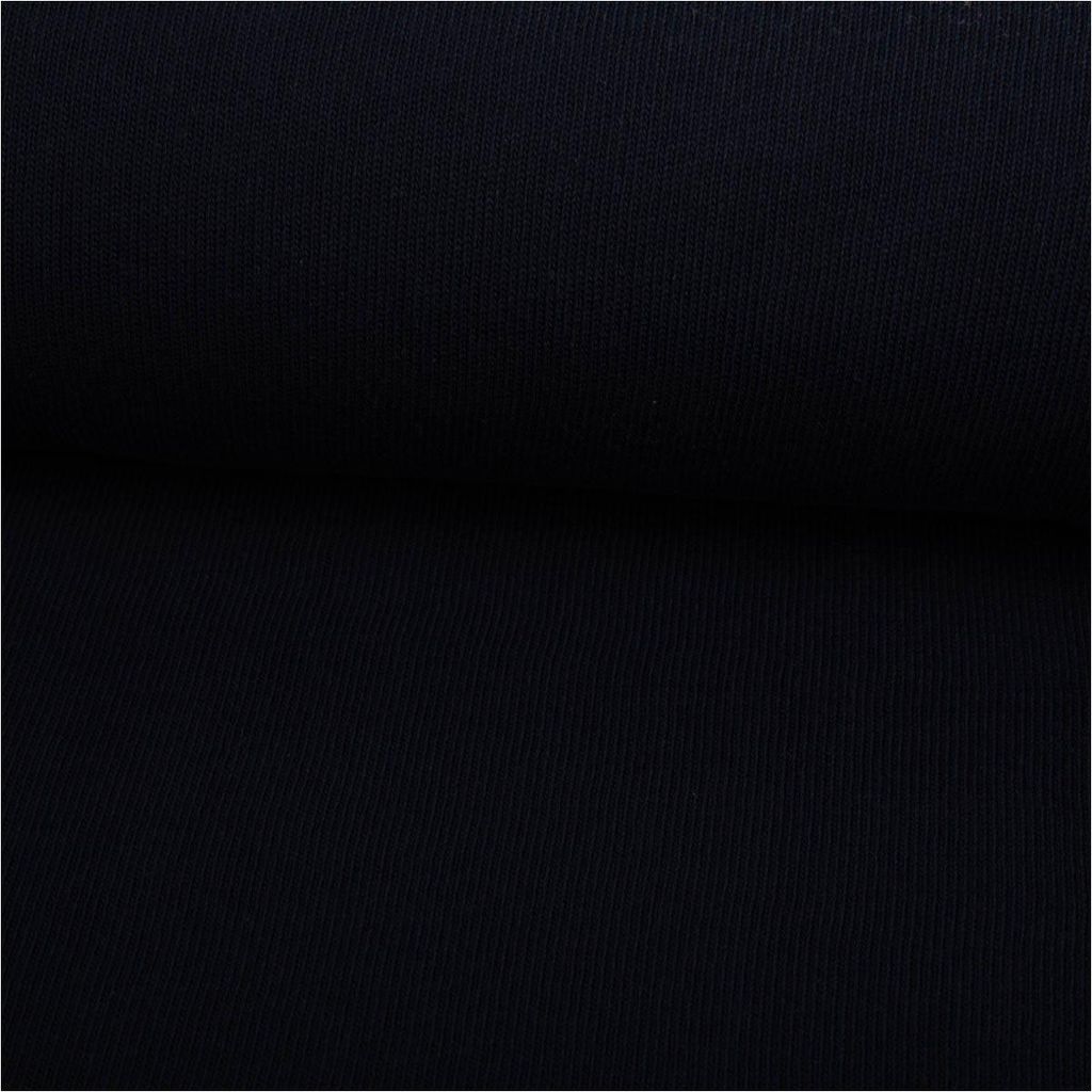 Strickstoff Baumwolle Dunkelblau, Heavy Knit, weich, uni, ca. 135 cm