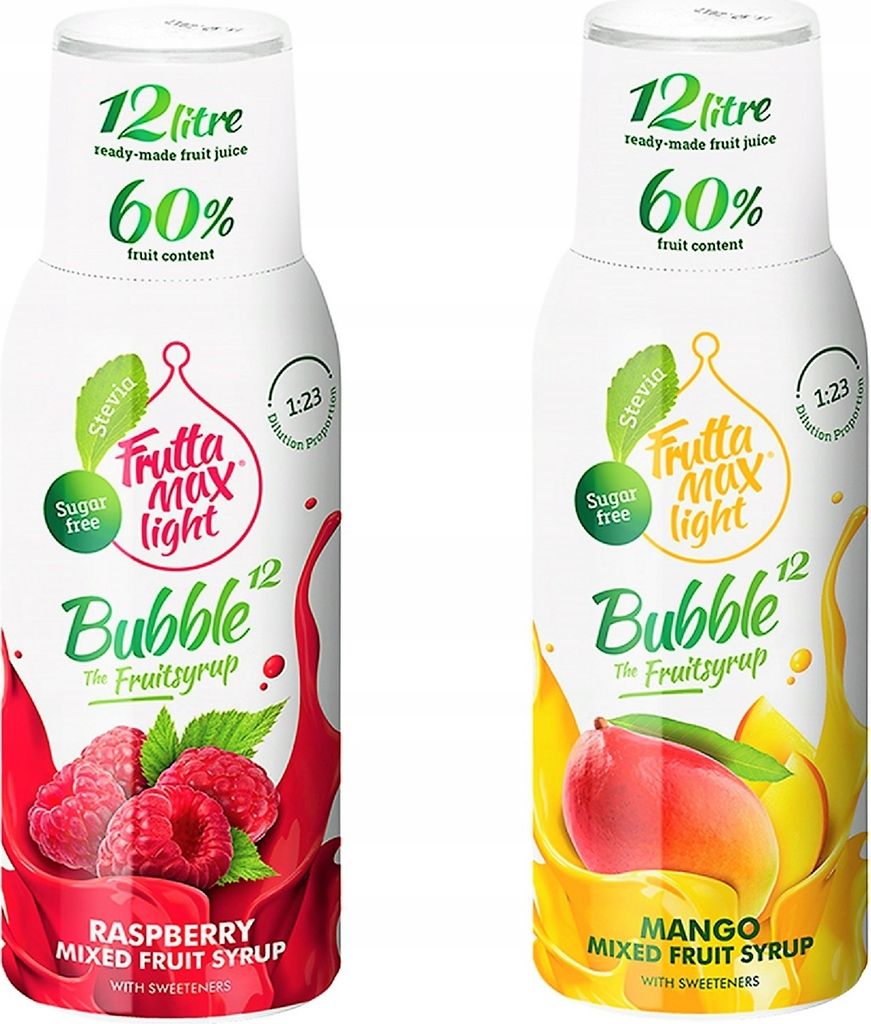 Sirupy Fruttamax Malina Light Mango Light , 500 ml, 2 kusy Obrázok produktu 