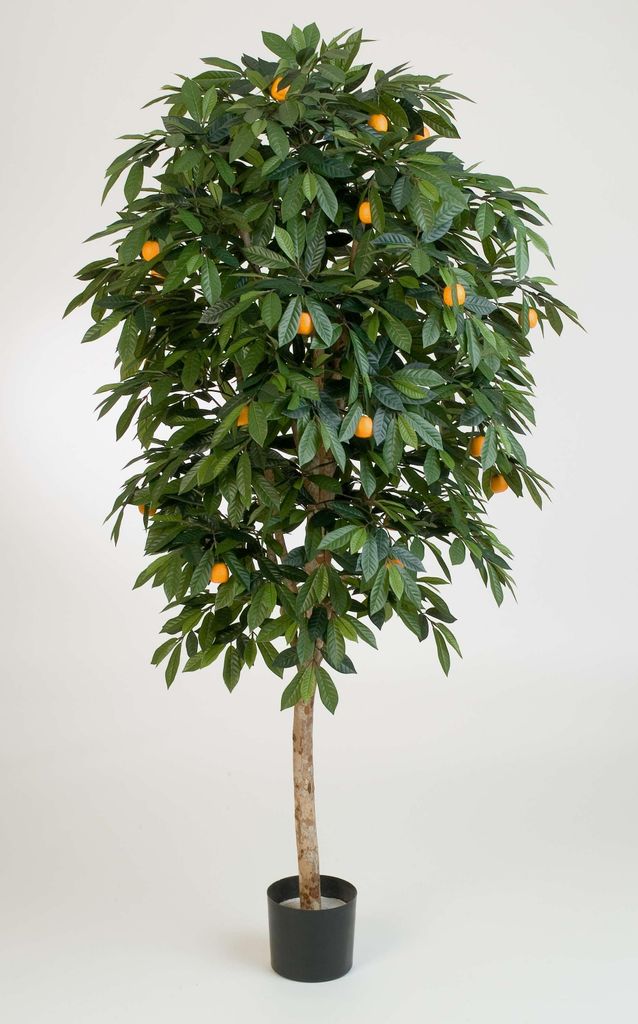 artplants.de Künstlicher Mandarinen Orangen Baum, 1030 Blätter, 110cm - Künstlicher Baum