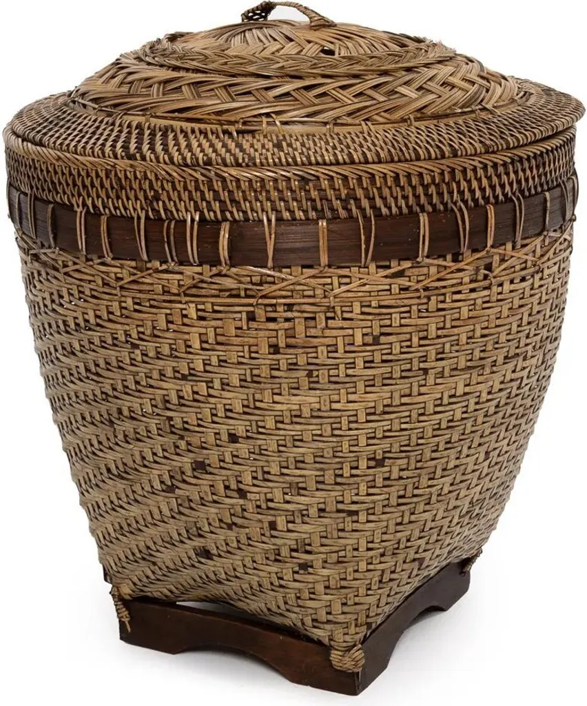 Panier Fait Main Design Élégant - Organiseur Colonial Robuste 35x35x40 cm