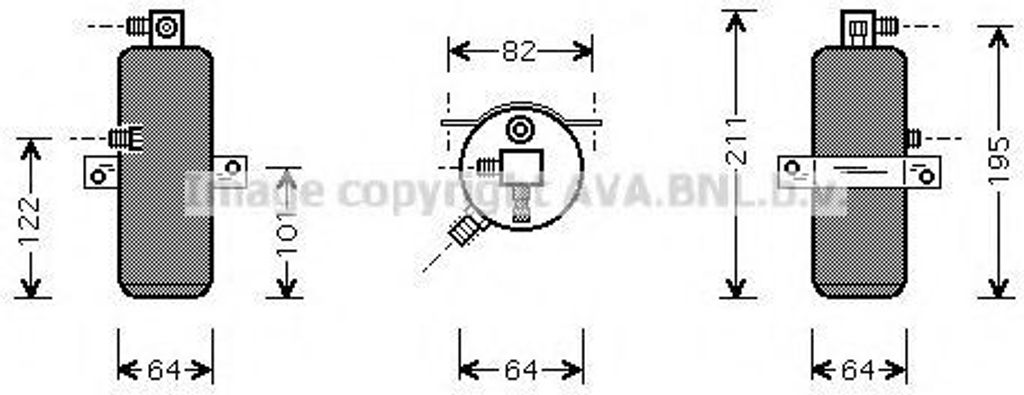PRASCO Klimatrockner CND202 passend für PEUGEOT 605 (6B) Stahl