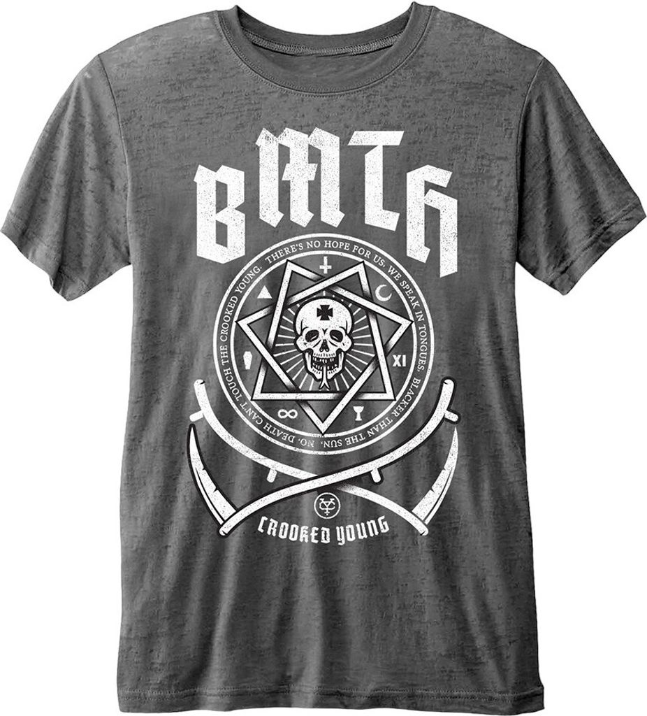Bring Me The Horizon - "Crooked Young" T-Shirt für Herren/Damen Uni RO5542 (XXL) (Anthrazit)