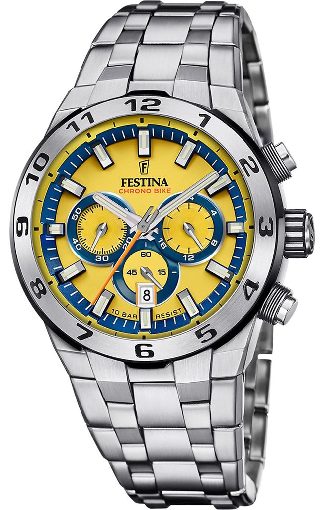 Zegarek męski FESTINA 20670/4 żółty sportowy Zdjęcie produktu 