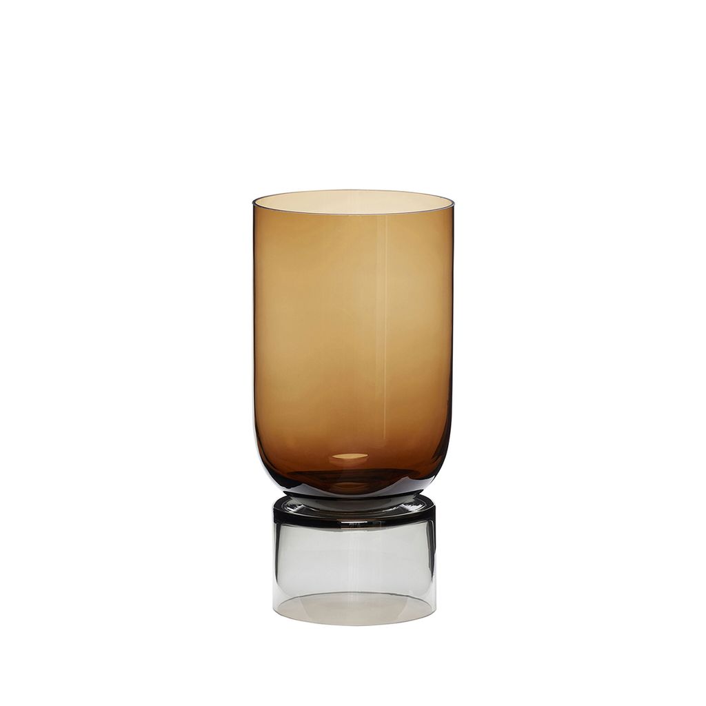 Hübsch Vase STAND bernstein | Ø16x32cm