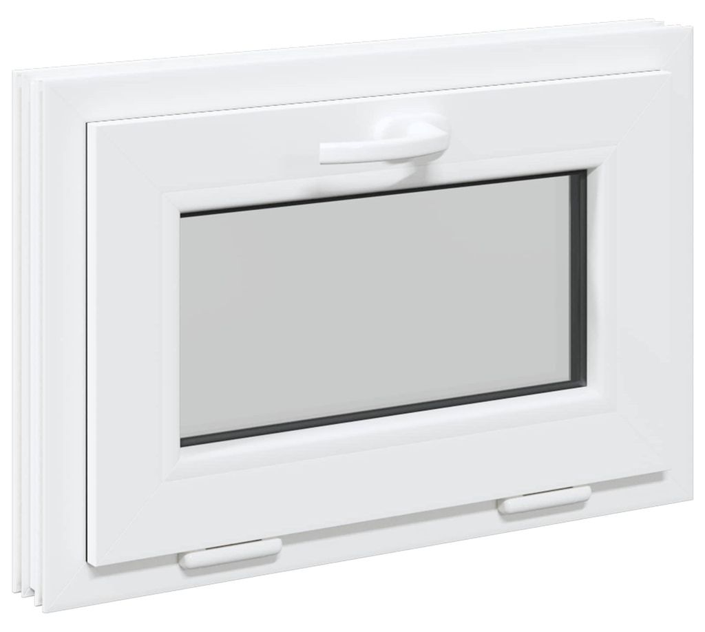 vidaXL Fenêtre de cave RISOR 60 x 40 cm en PVC et verre, Image du produit 