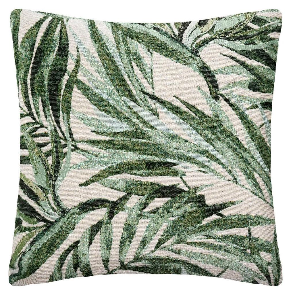 Kissenbezug aus Jacquard 40 x 40 cm mit tropischem Muster Produktbild 