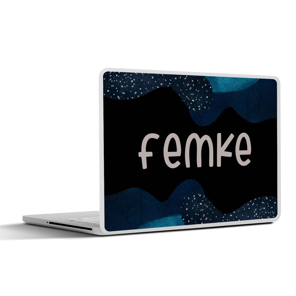 MuchoWow Laptop Aufkleber Sticker Cover Femke - Pastell - Mädchen 31x22.5 cm - Laptop-Deko