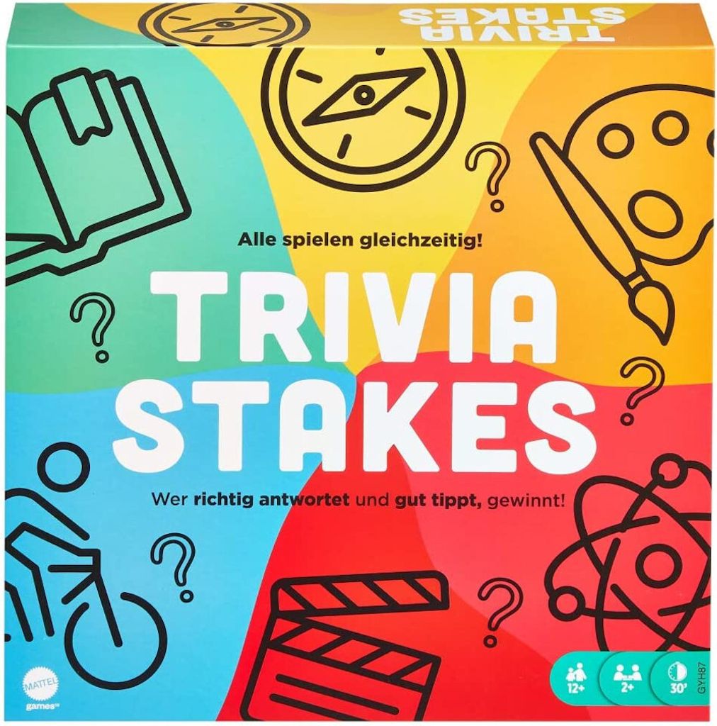 Mattel - Stolová hra - Trivia Stakes Kvízová hra Obrázok produktu 