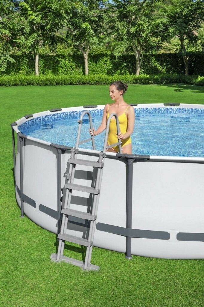 Steel Pro Max™ Frame Pool Komplett-Set, rund, mit Produktbild 34