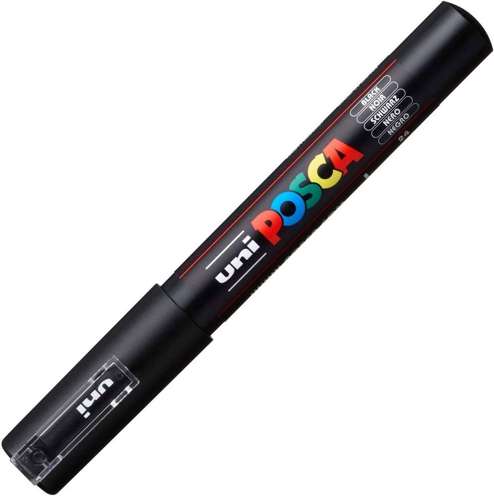 POSCA PC-1MC Schwarz, Schwarz, Mehrfarbig, 1 Farben, Produktbild 