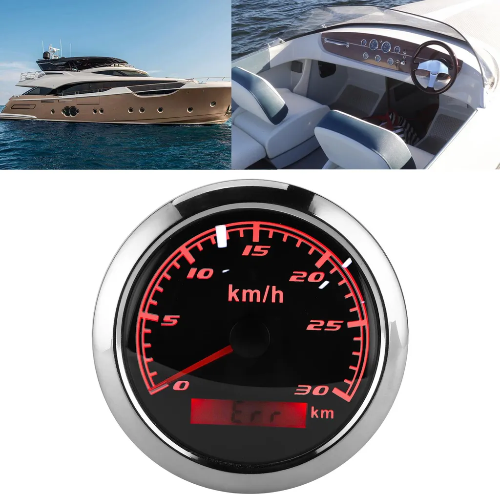 Compteur de vitesse GPS pour bateau et voiture 30 km/h montage 85 mm