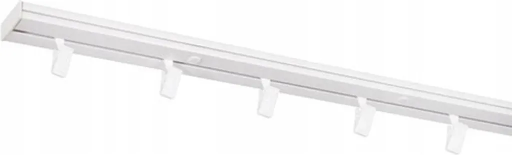 Binario Singolo Tende Soffitto PVC 150 cm - Scorritenda Bianco Robusto