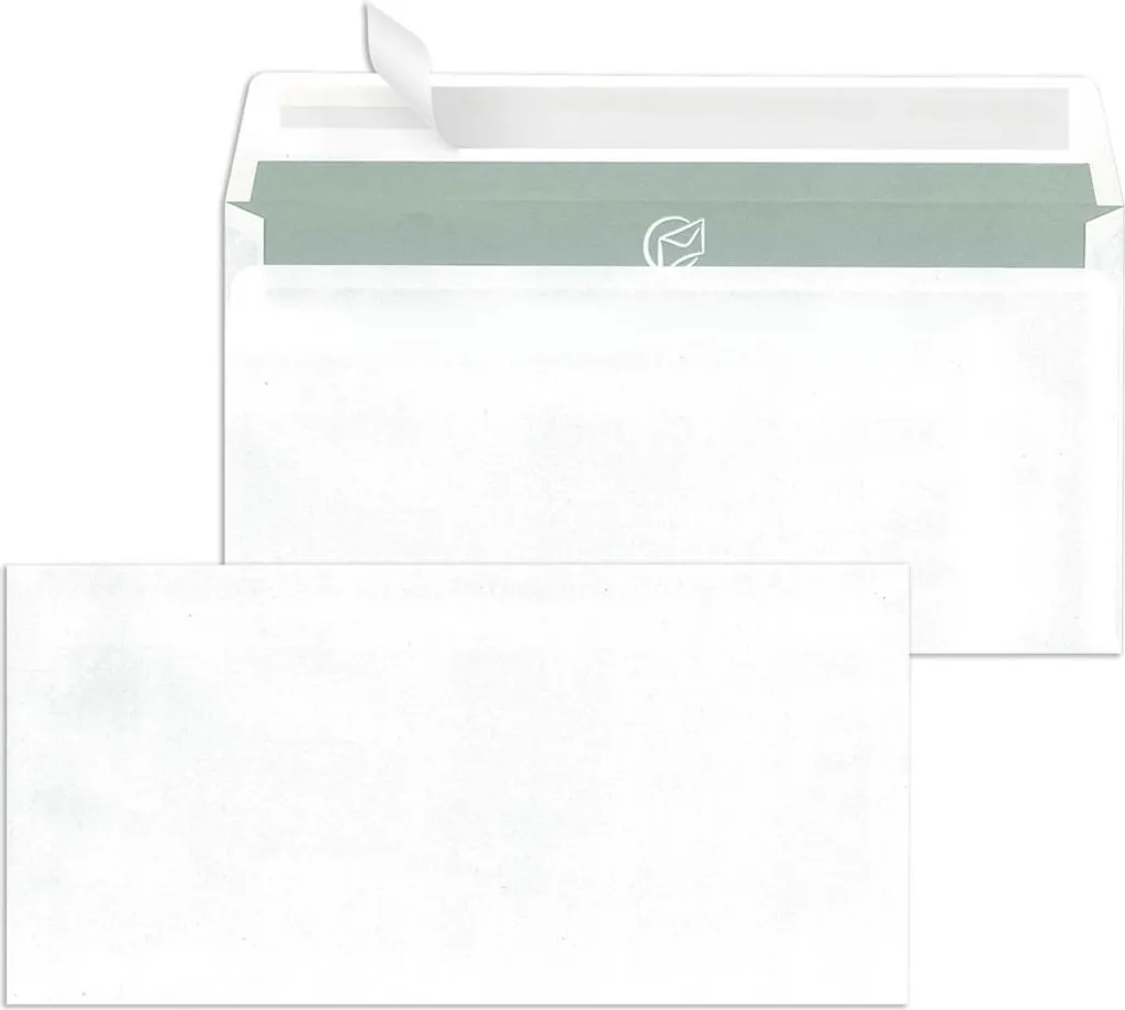 Enveloppes blanches DL 110x220 mm autocollantes pour bureau et pro