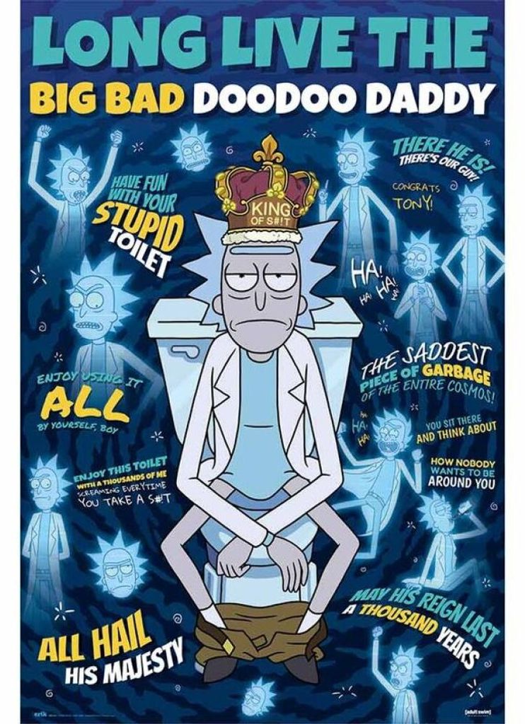 Plakát Rick und Morty Doodoo Daddy Obrázek produktu 