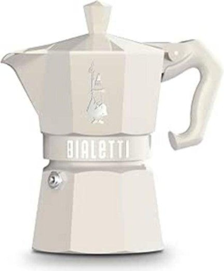Bialetti Moka Exklusive Italienische Kaffeemaschine 3 Tazas Aluminium Crema Mango Thermoplastisch