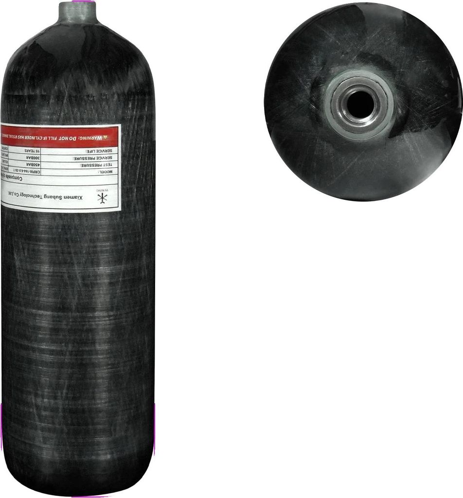 Réservoir de plongée, capacité 6,8L, haute pression 300 Image du produit 