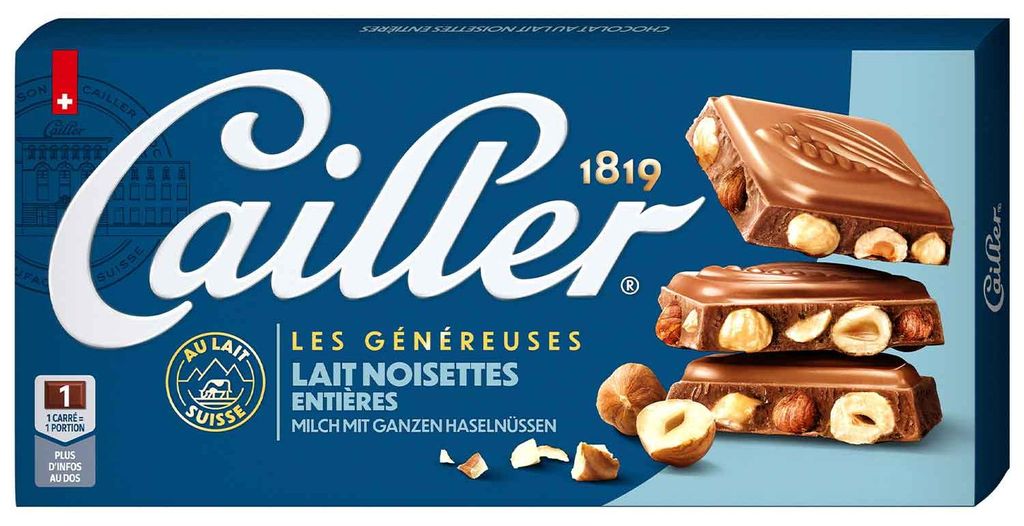 Cailler Lait Noisettes Entières 200g Produktbild 