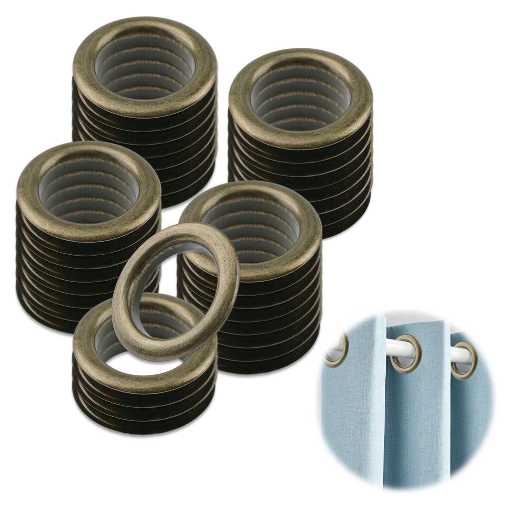 32 Stuks Metalen Gordijnringen met 4 cm Binnendiameter, Productafbeelding 