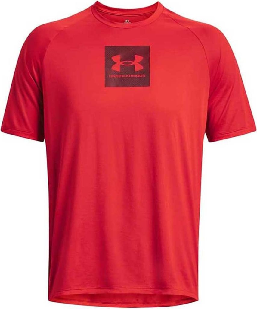 Under Armour Tech Prt Fill Kurzarm-t-shirt Rot L / Regular Mann Rot L