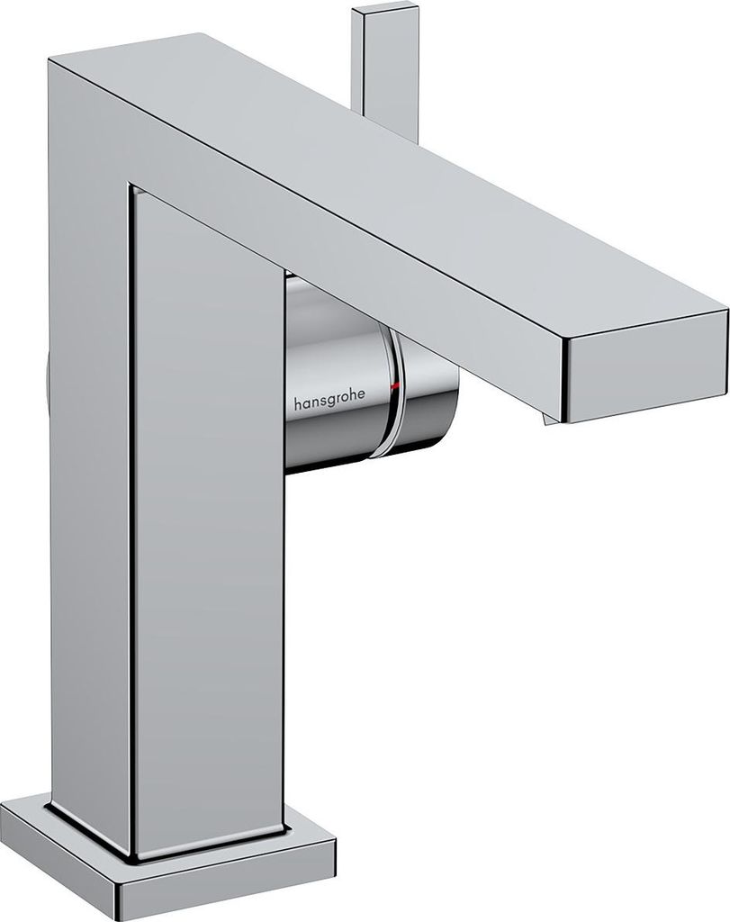 hansgrohe Tecturis E Fine Einhebel-Waschtischmischer 110, Ausladung 155mm, Push-Open Ablaufgarnitur, CoolStart, 73024000