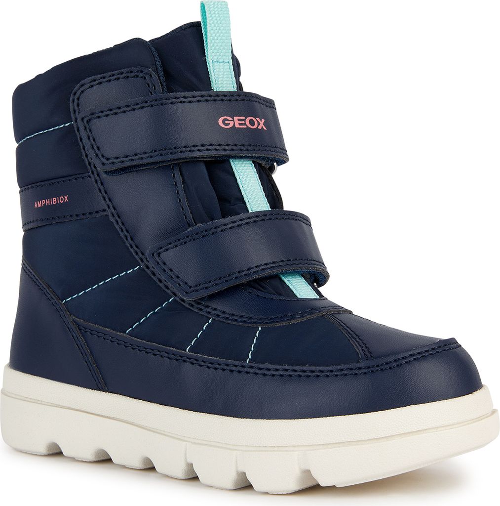 Geox J WILLABOOM G.B ABX D Mädchen Stiefel J36HWD navy, Schuhgröße:34 EU