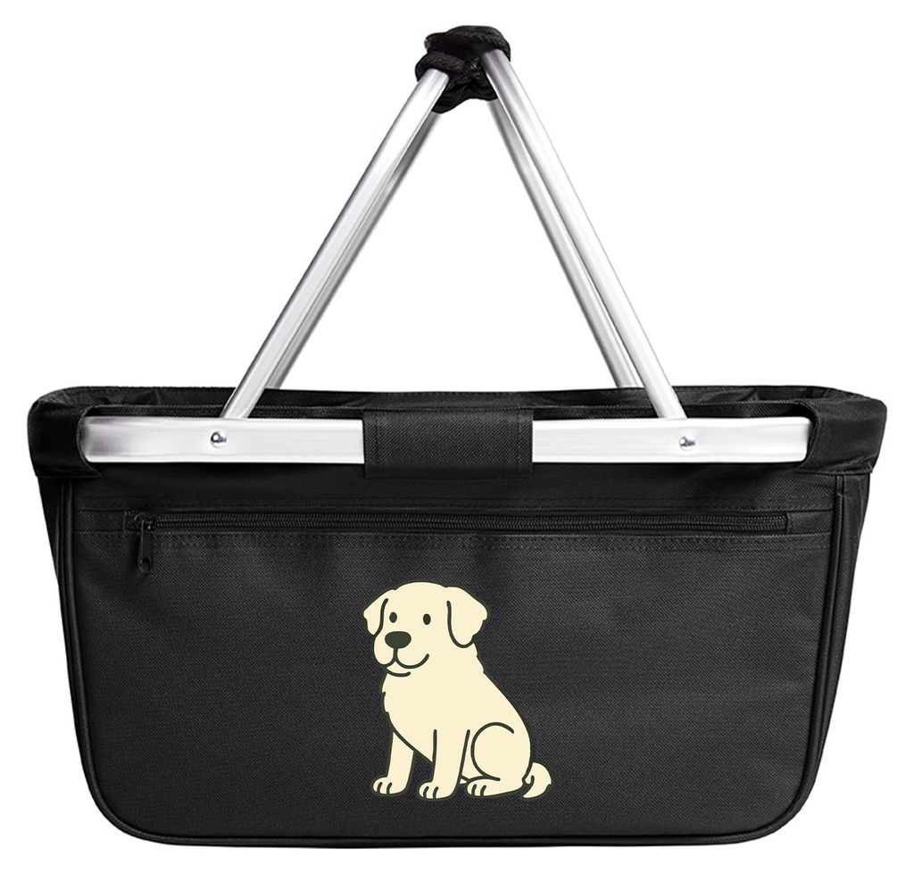 Huuraa Einkaufskorb Kuvasz Comic Kuvi 20 Liter Black faltbarer Tragekorb Geschenkidee