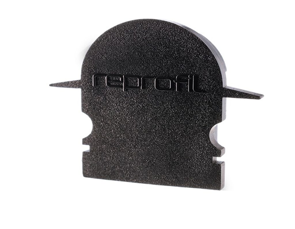 Deko-Light Profil Endkappe - Endkappe R-ET-02-15, Set 2 Stk, Kappe, Schwarz, Kunststoff, Deko-Light, 1 g, 30 mm