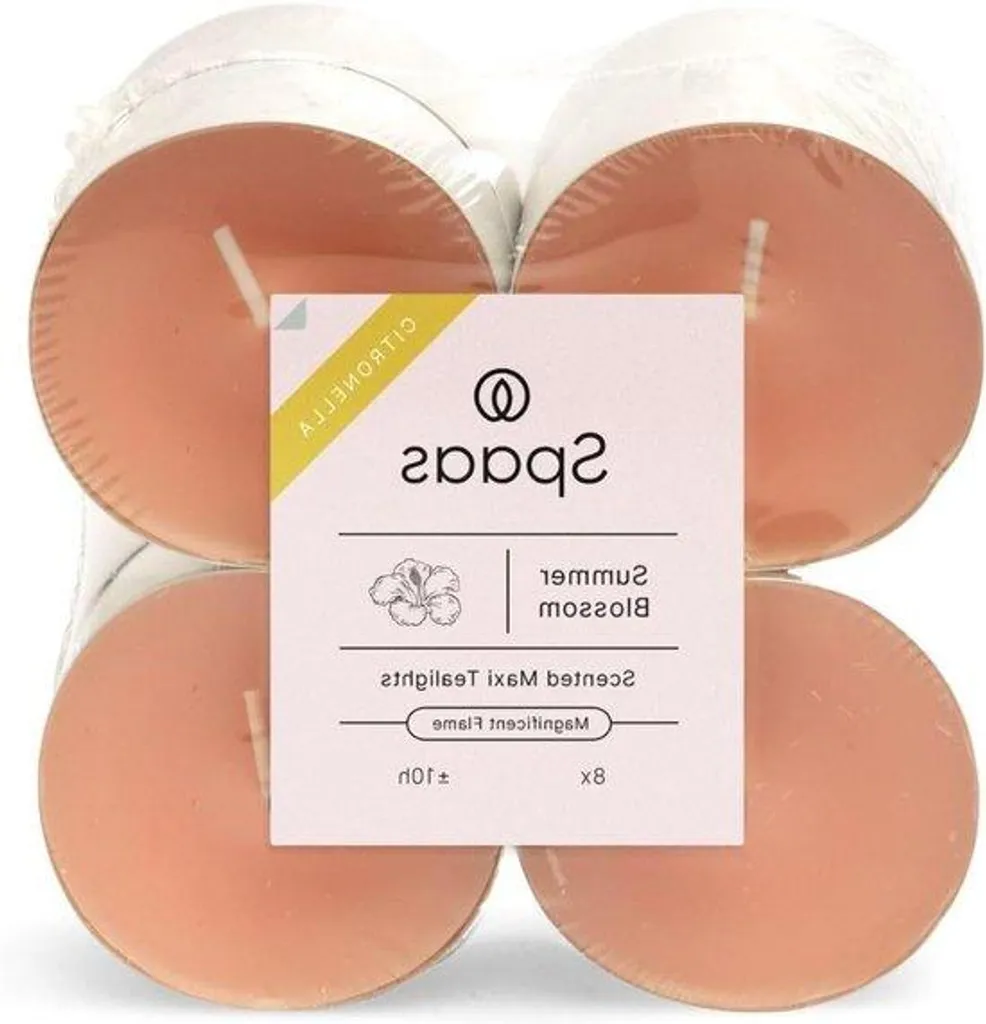 Bougie ambiance fleur d'été rose 10h - Créer une atmosphère zen