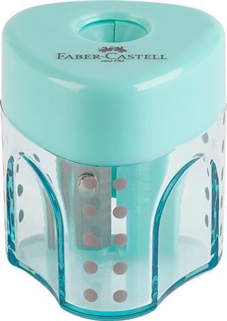 Spitzer "GRIP Auto Mini", Display/24-tlg., Pastellfarben, 1 Loch, mit Magazin, FABER-CASTELL