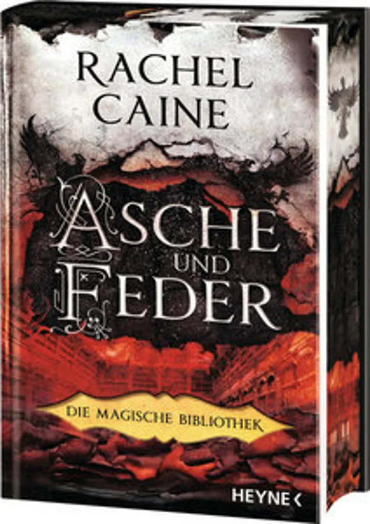 Roman fantastique La bibliothèque magique série Cendres et plumes 15cm