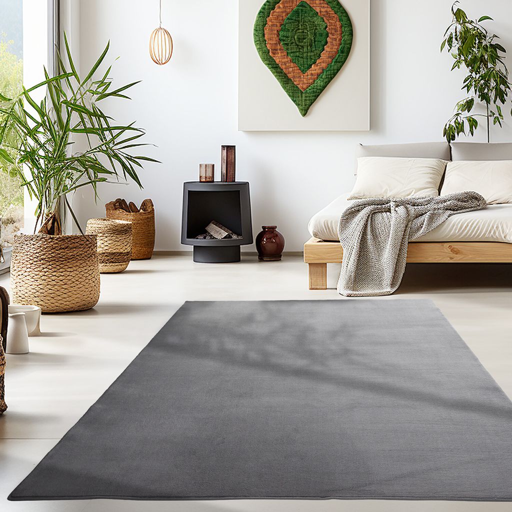 Ayyildiz | Tapis Plush SKY - 80 cm x 250 cm - Gris - Image du produit 