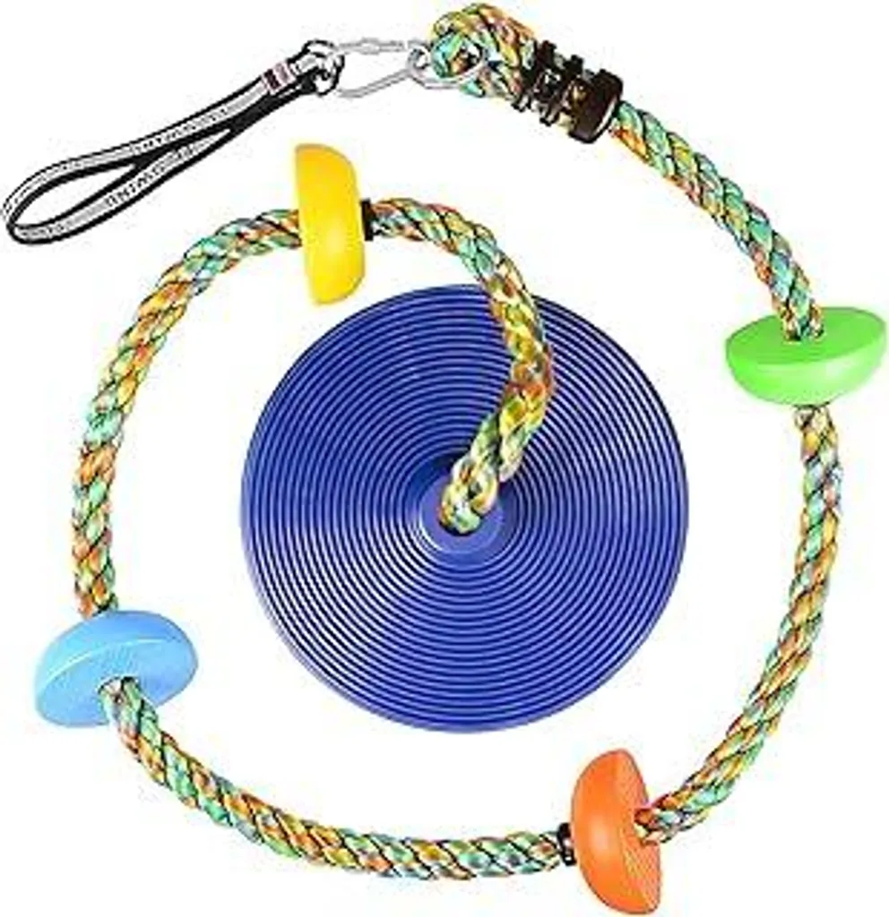 Offerta Altalena Bambini da Giardino con Corda Arrampicata e Disco