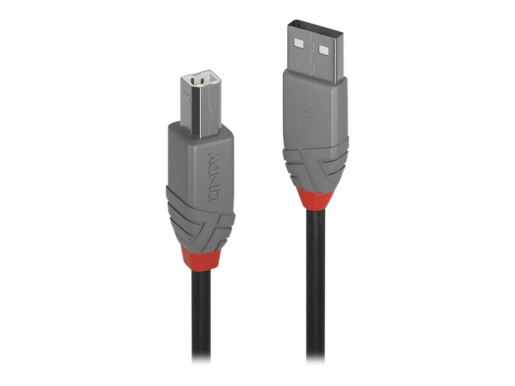 Cavo USB 2.0 5m LINDY Anthra Line - Alta Velocità per Stampanti/PC