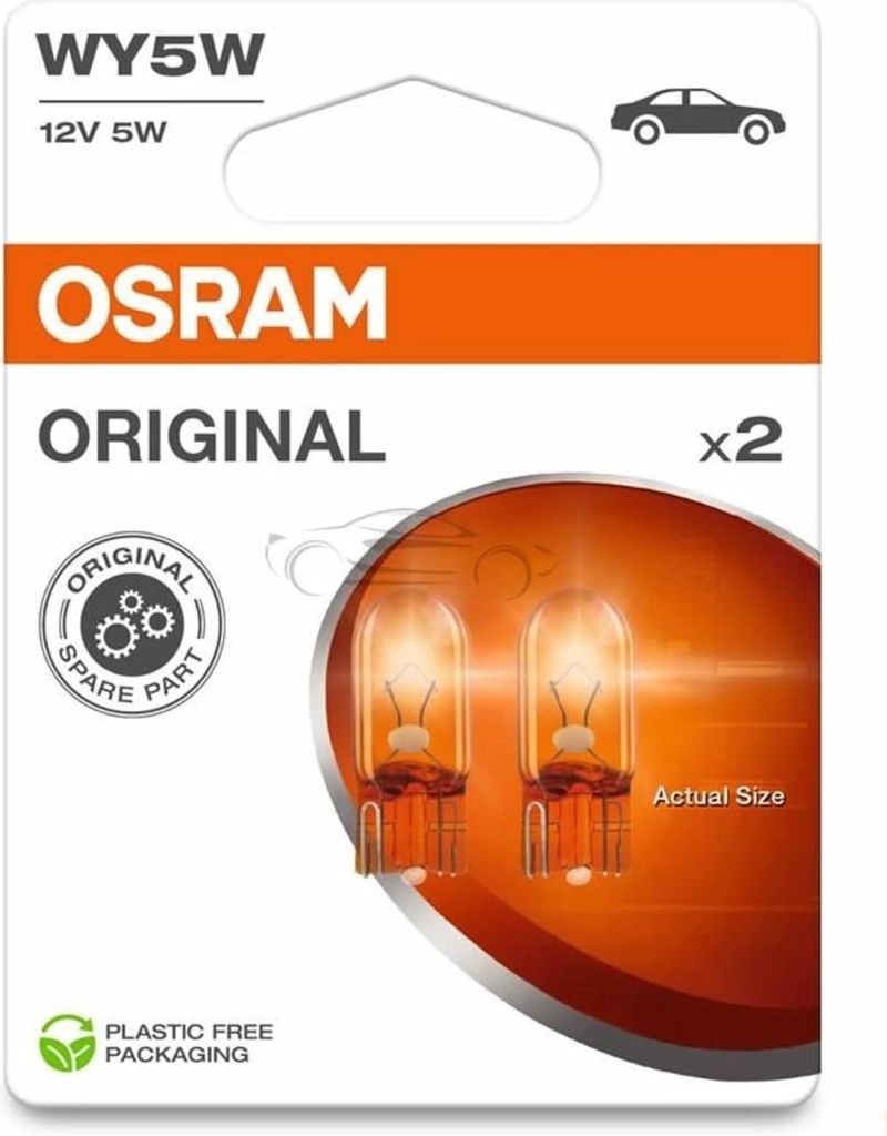 OSRAM ORIGINAL WY5W W2.1x9.5d 12 V/5 W (2er Blister)