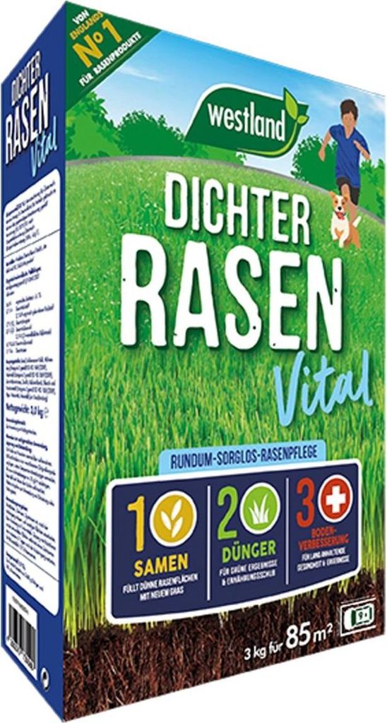 Westland 3 in 1 Rasenpflege Dichter Rasen Vital 3 kg für 85 Produktbild 