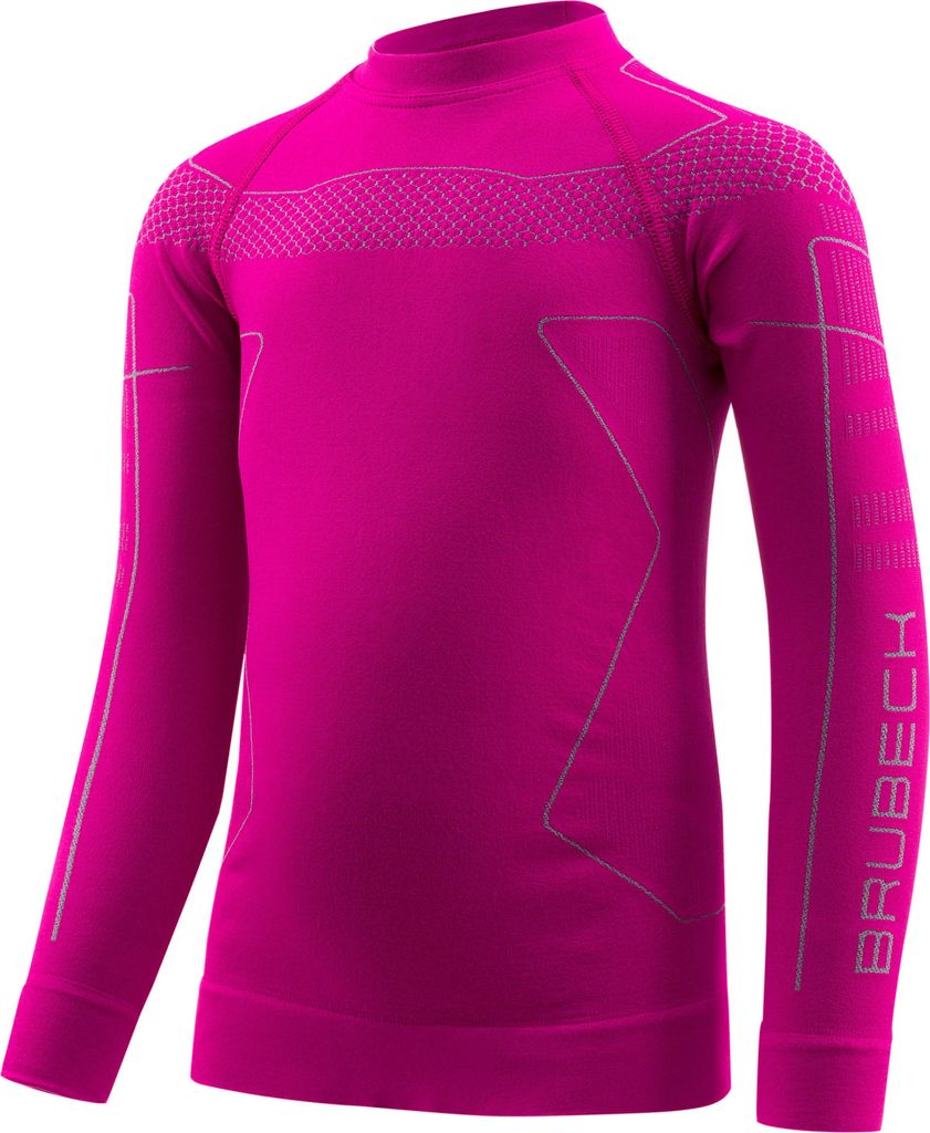 T-Shirt für Kinder Brubeck Thermo Junior 92/98 cm - rosa Produktbild 