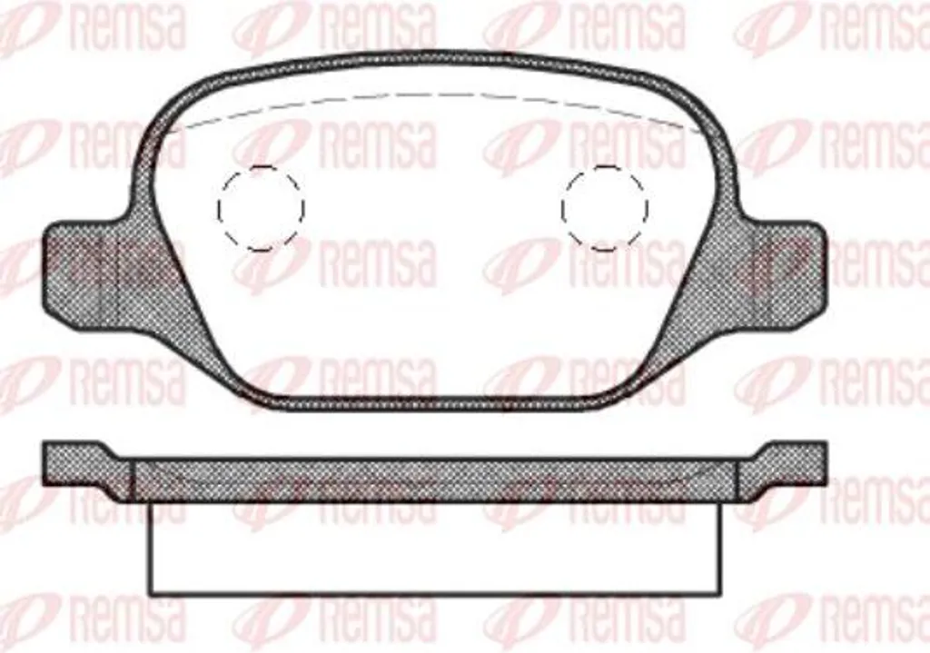 Plaquettes de Frein REMSA 0727.10 pour Alfa Romeo 147 156 et GT